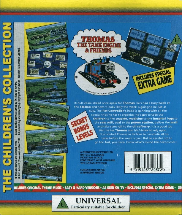 Thomas the Tank Engine & Friends box back