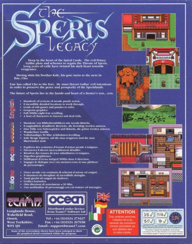 The Speris Legacy box back