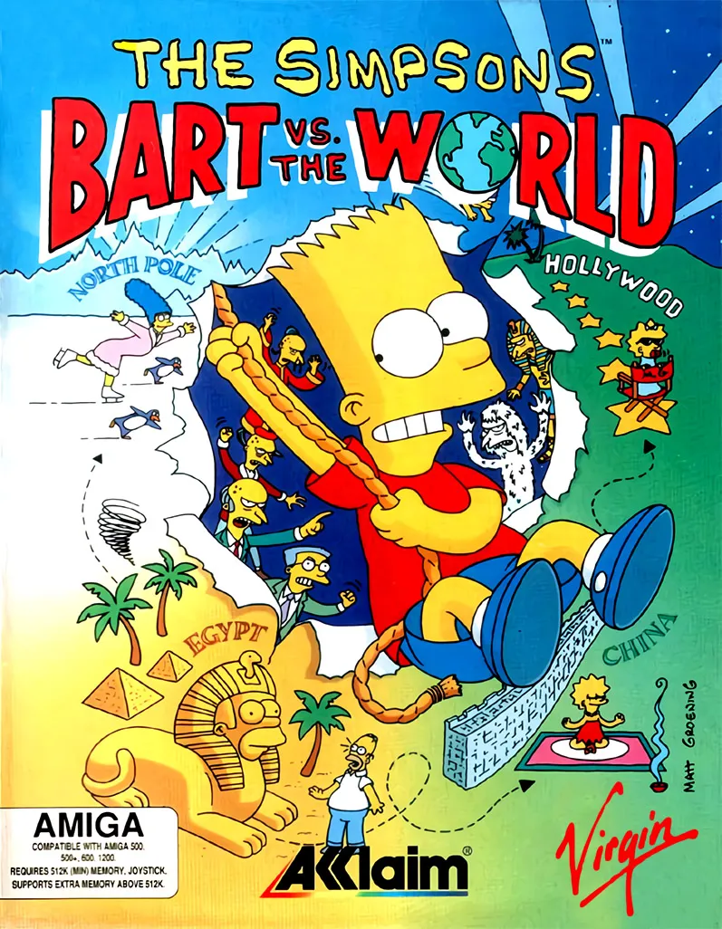 The Simpsons: Bart vs. the World box art