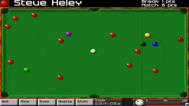 Backdrop artwork for Arcade Snooker