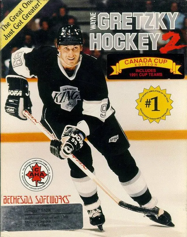 Wayne Gretzky Hockey 2 box art