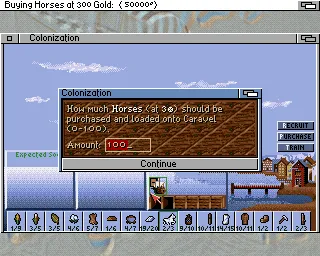 Backdrop artwork for Sid Meier's Colonization