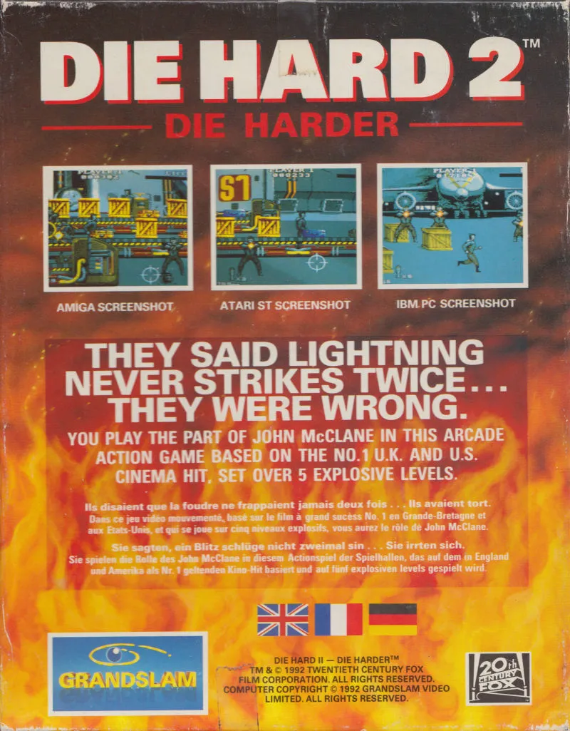 Die Hard 2: Die Harder box back