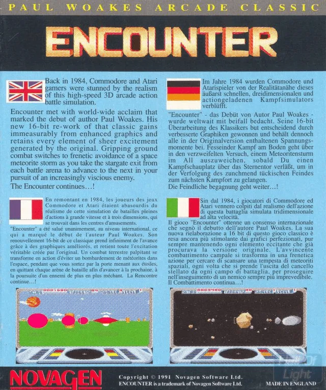 Amiga Encounter box back