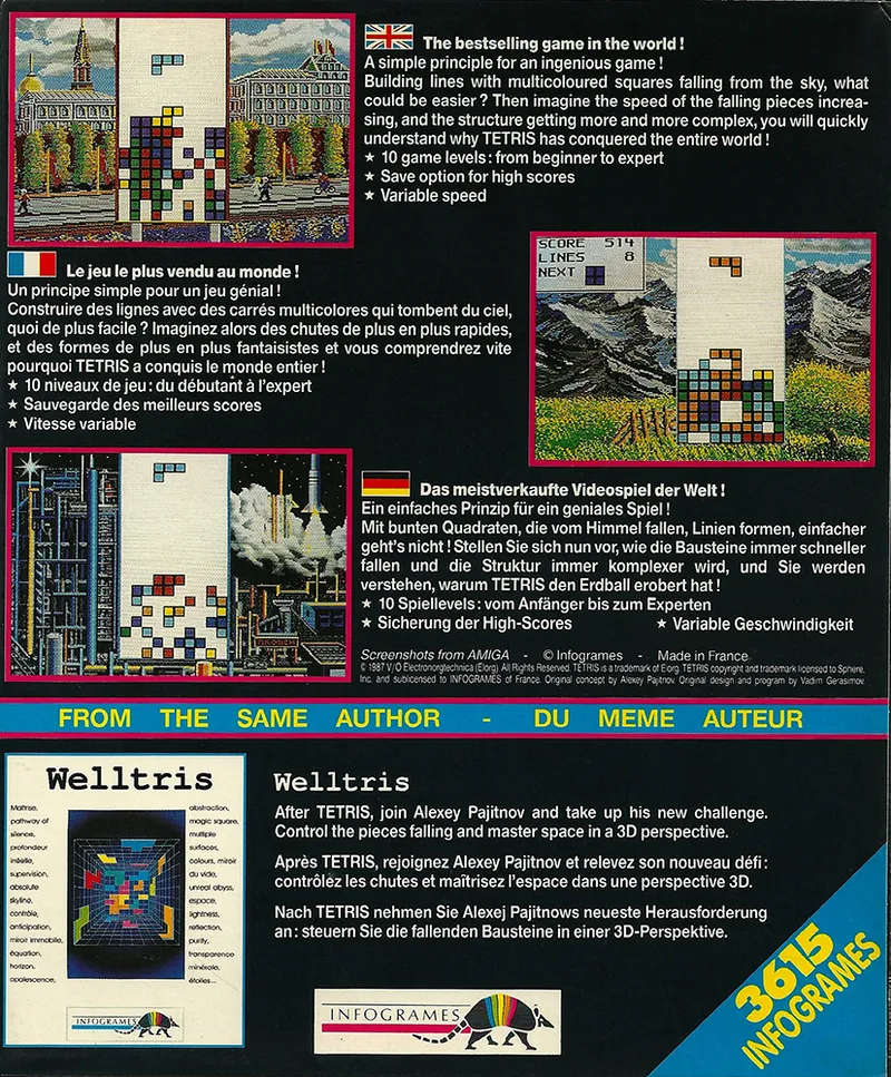 Tetris box back