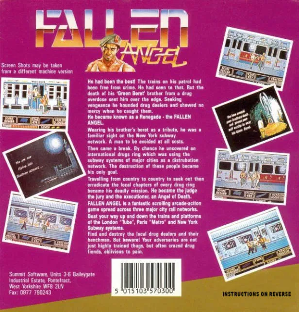 Fallen Angel box back
