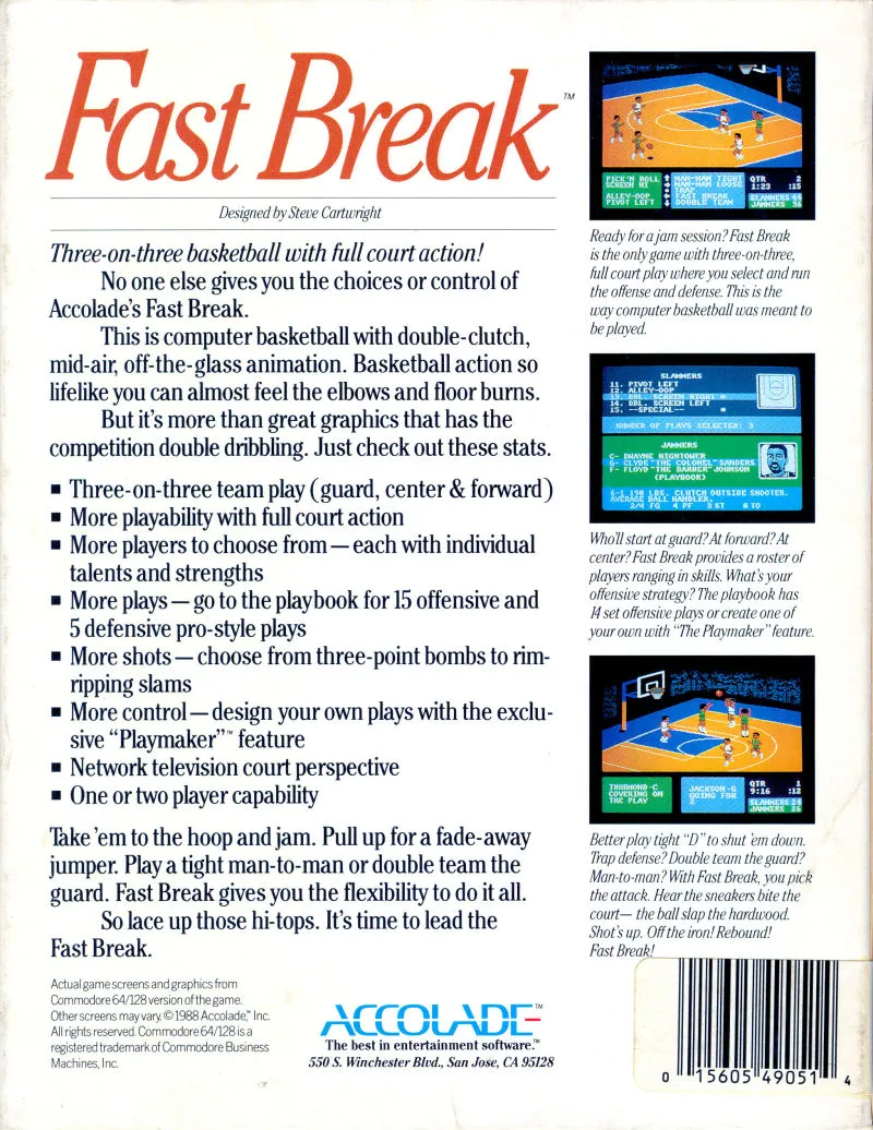 Fast Break box back