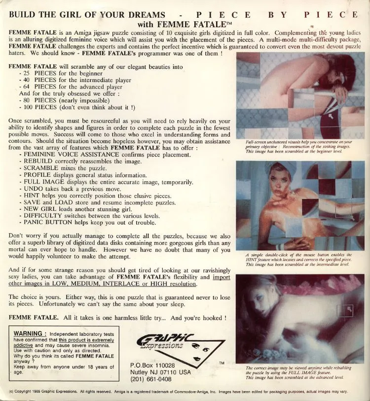 Femme Fatale box back