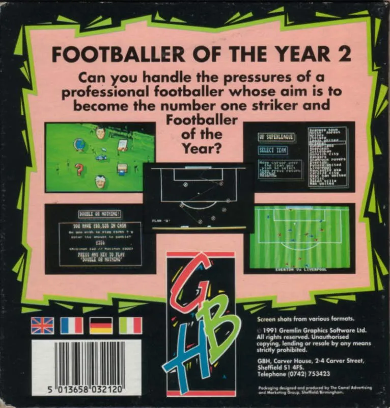 Footballer of the Year 2 box back