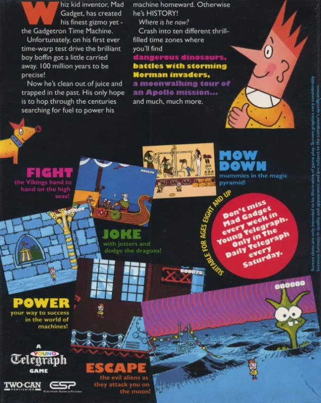 Gadget: Lost in Time box back