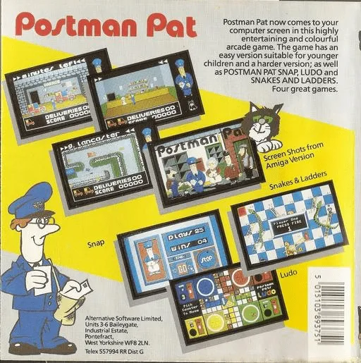 Postman Pat box back