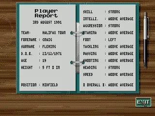 Graham Taylors Soccer Challenge screenshot