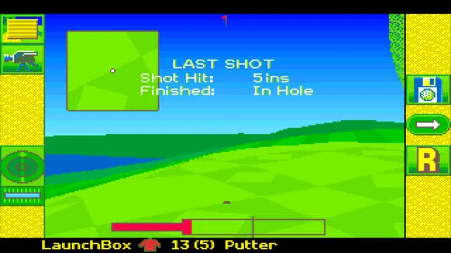 Backdrop artwork for MicroProse Golf