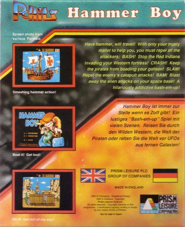 Hammer Boy box back