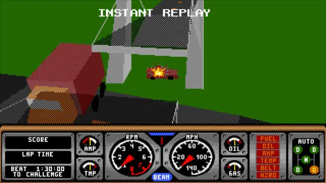 Backdrop artwork for Hard Drivin' II: Drive Harder