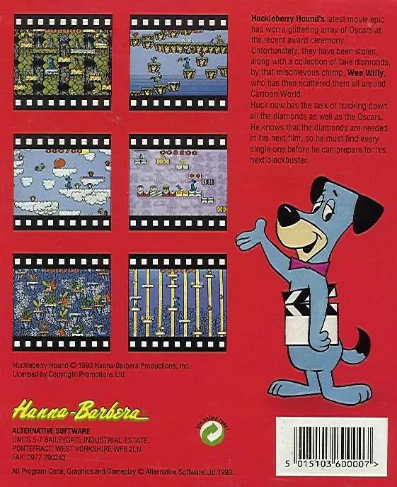 Huckleberry Hound In Hollywood Capers box back
