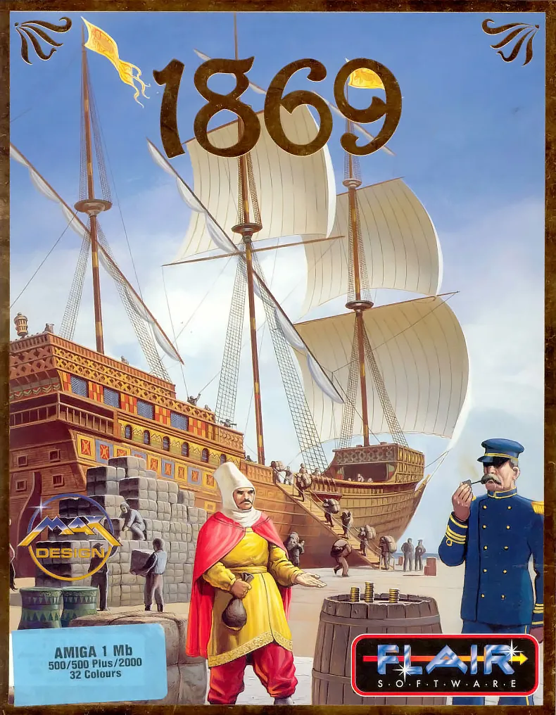 1869 cover art for Commodore Amiga
