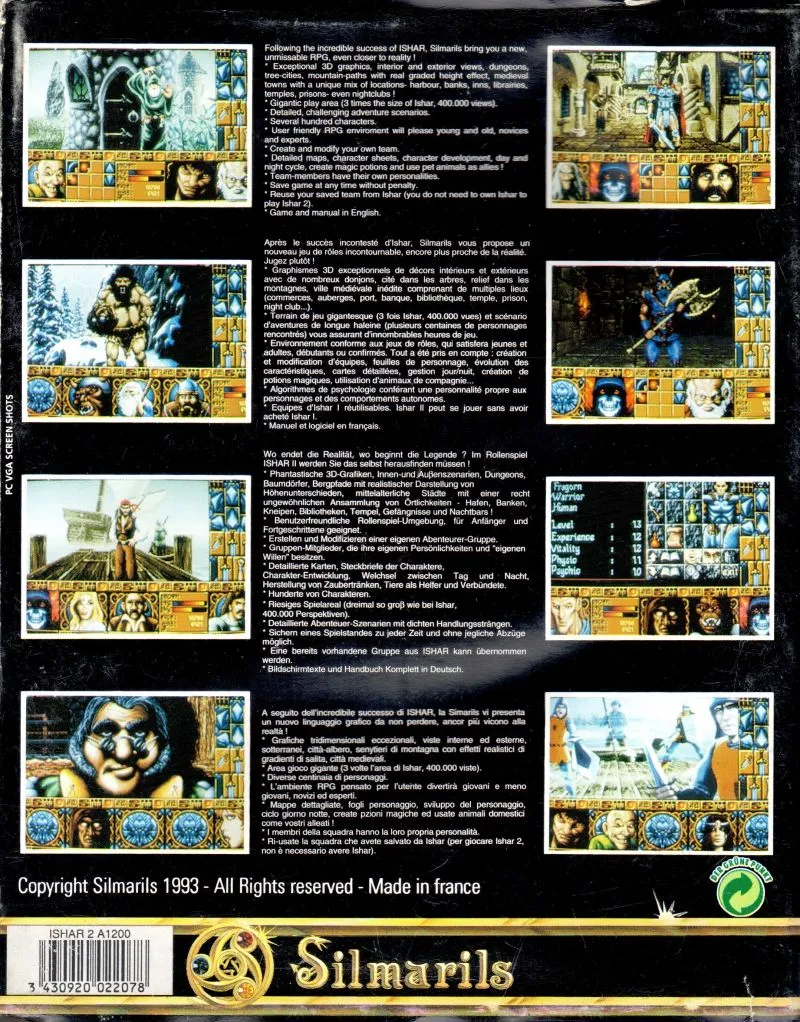 Ishar 2: Messengers of Doom box back