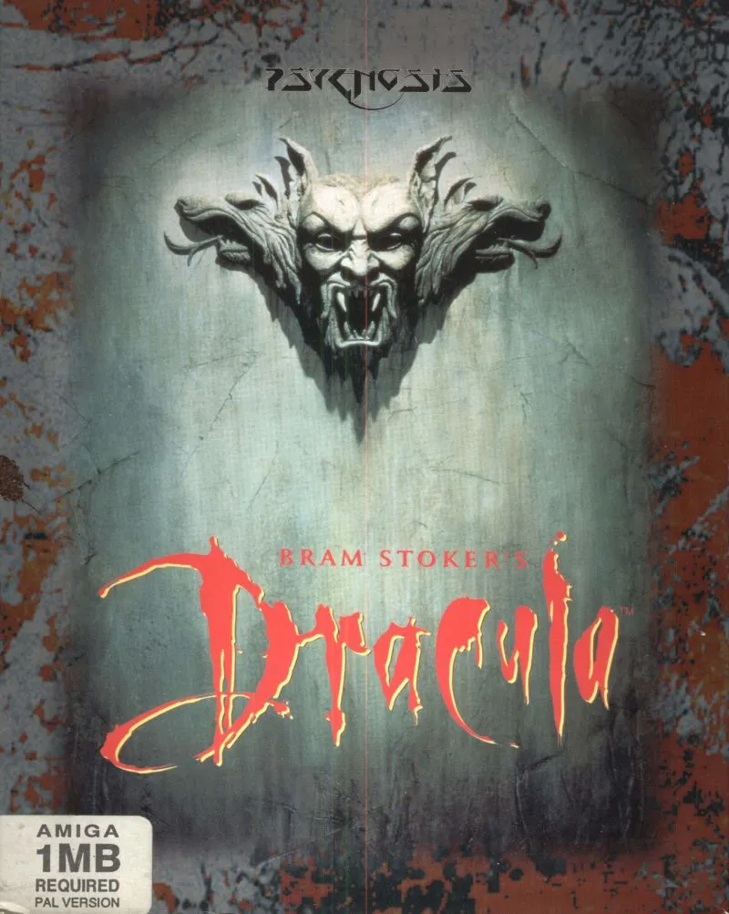 Bram Stoker's Dracula cover art for Commodore Amiga