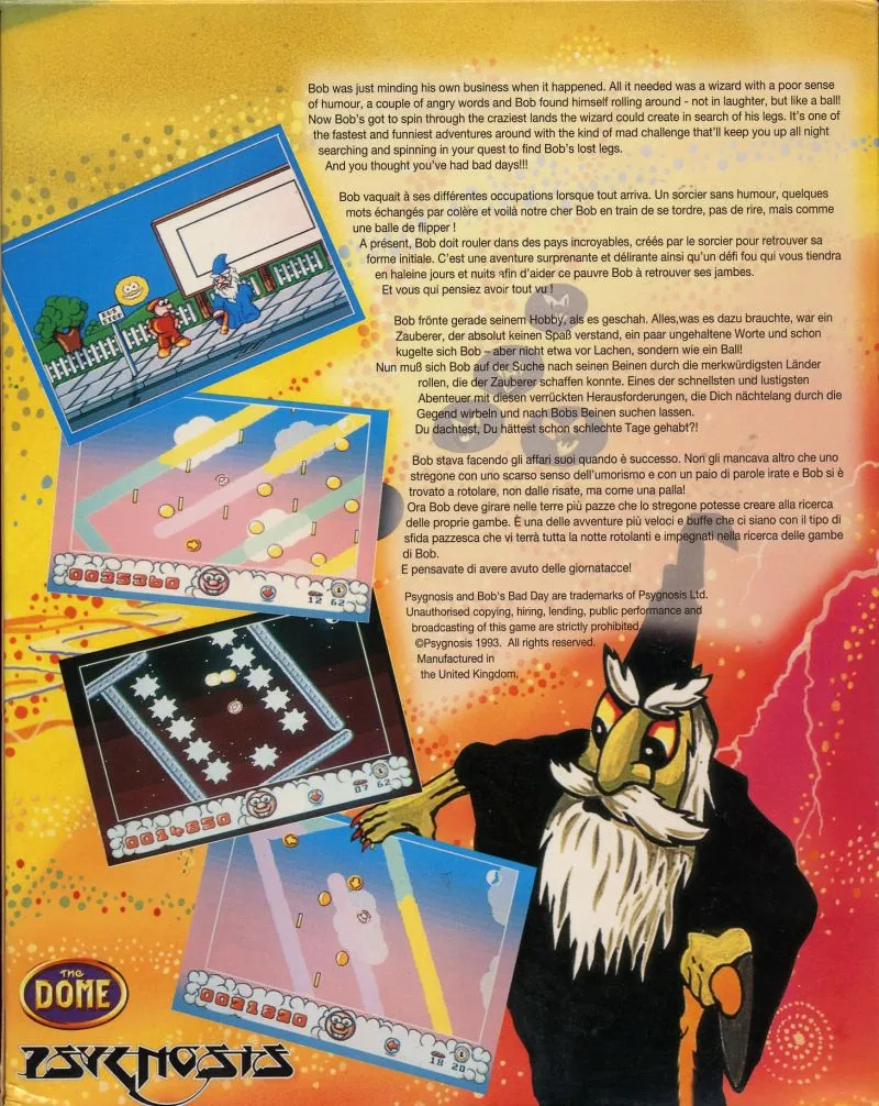 Bob's Bad Day box back