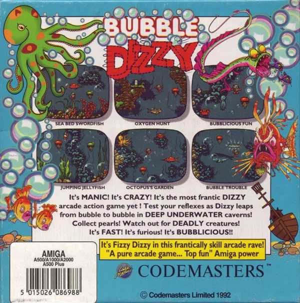 Bubble Dizzy box back