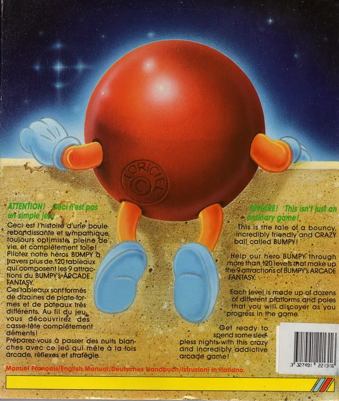 Bumpy's Arcade Fantasy box back