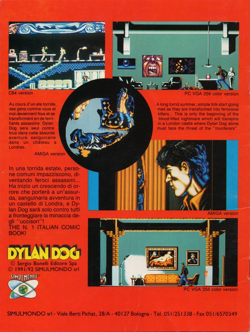 Dylan Dog: The Murderers box back