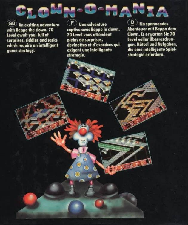 Clown-O-Mania box back