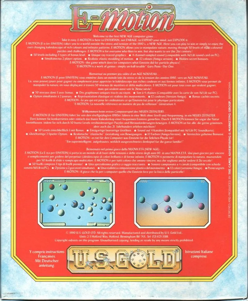 E-Motion box back