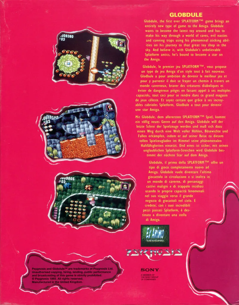 Globdule box back