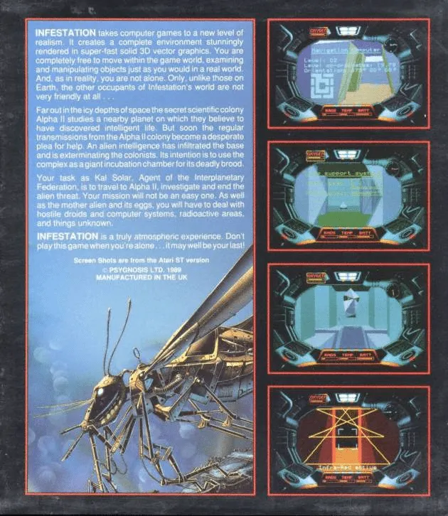 Infestation box back