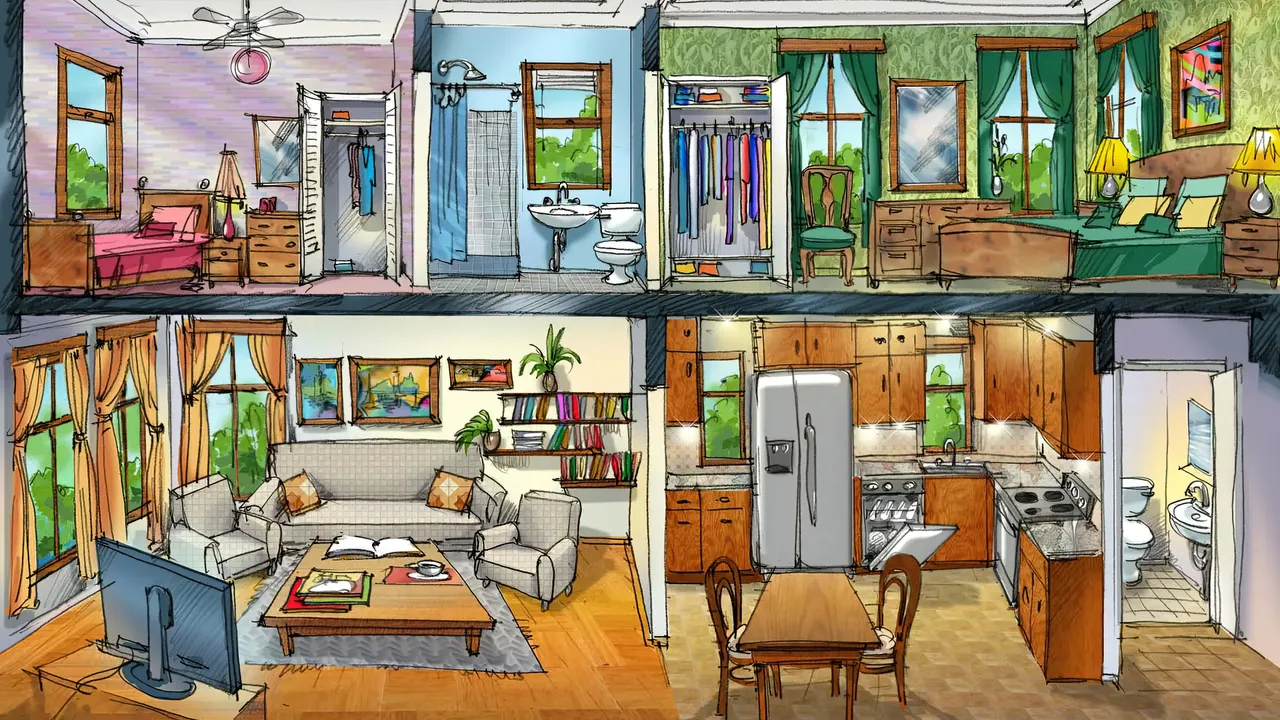 Backdrop artwork for Little Computer People