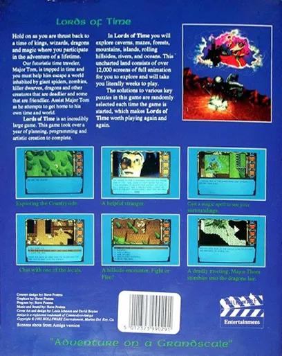 Lords of Time box back
