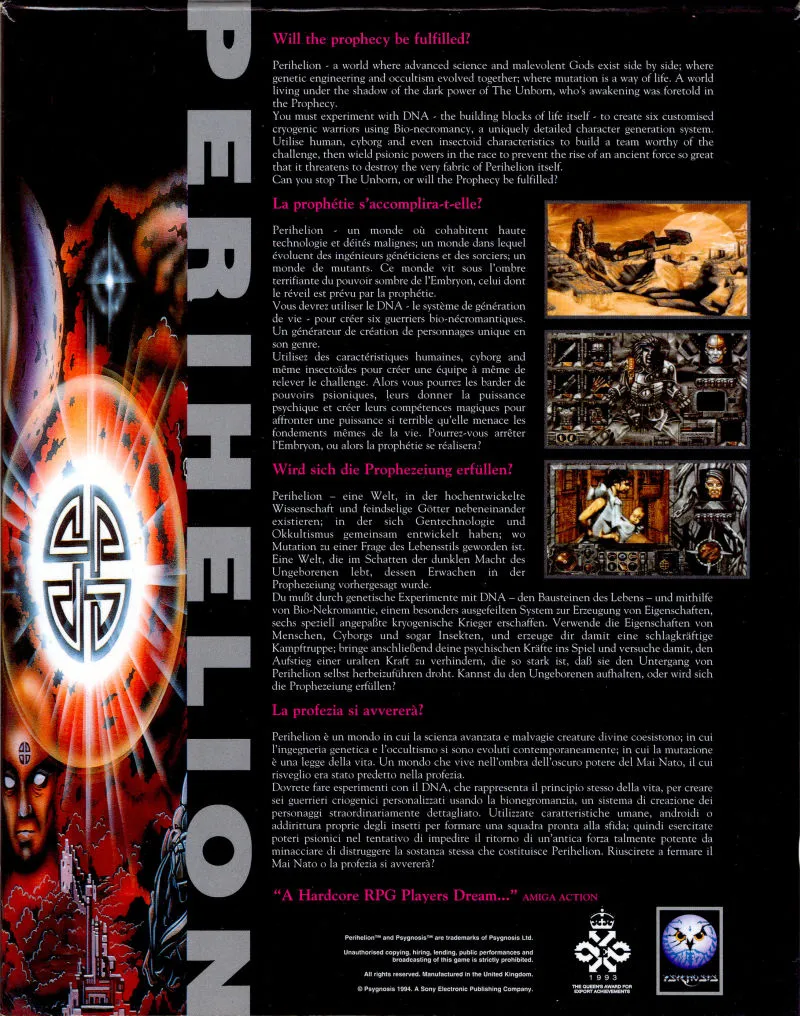 Perihelion box back