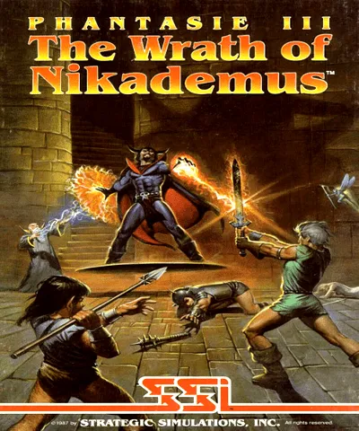Phantasie III: The Wrath of Nikademus box art