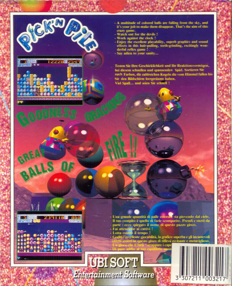 Pick 'n Pile box back