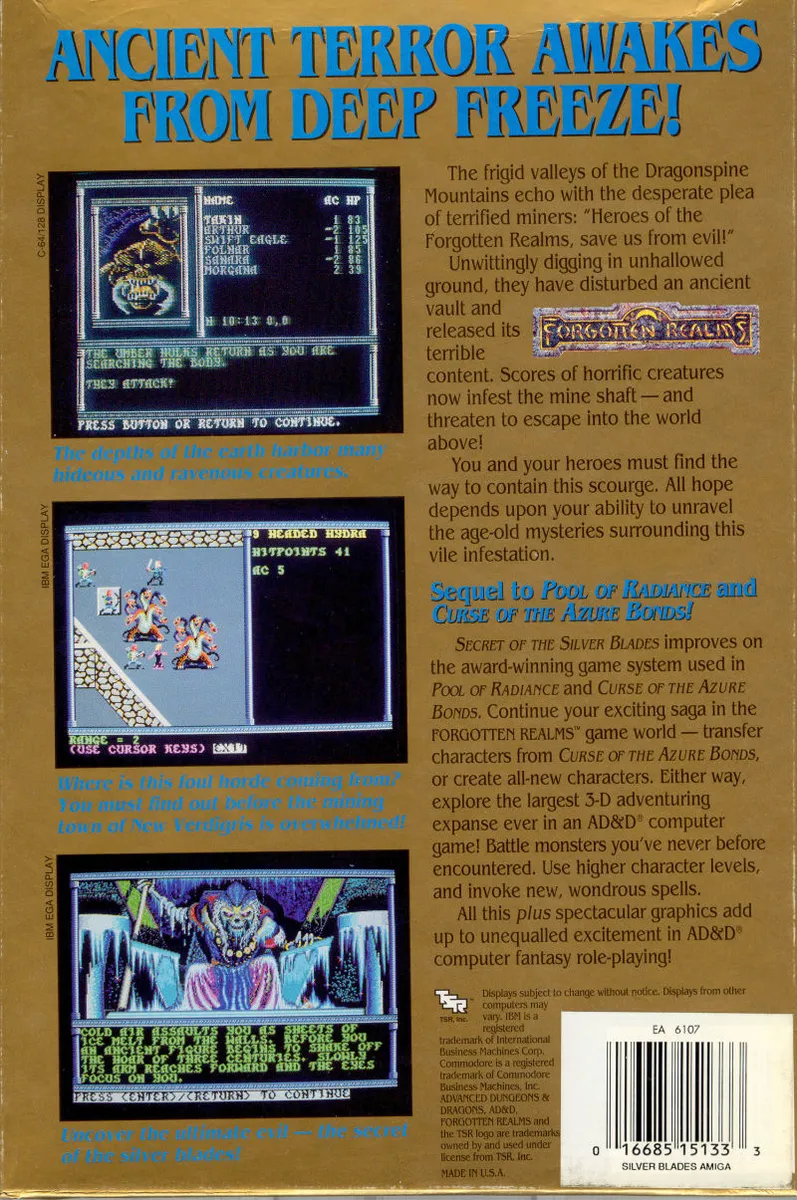 Secret Of The Silver Blades box back