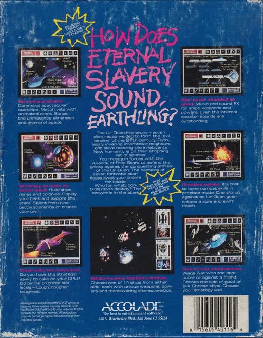 Star Control box back