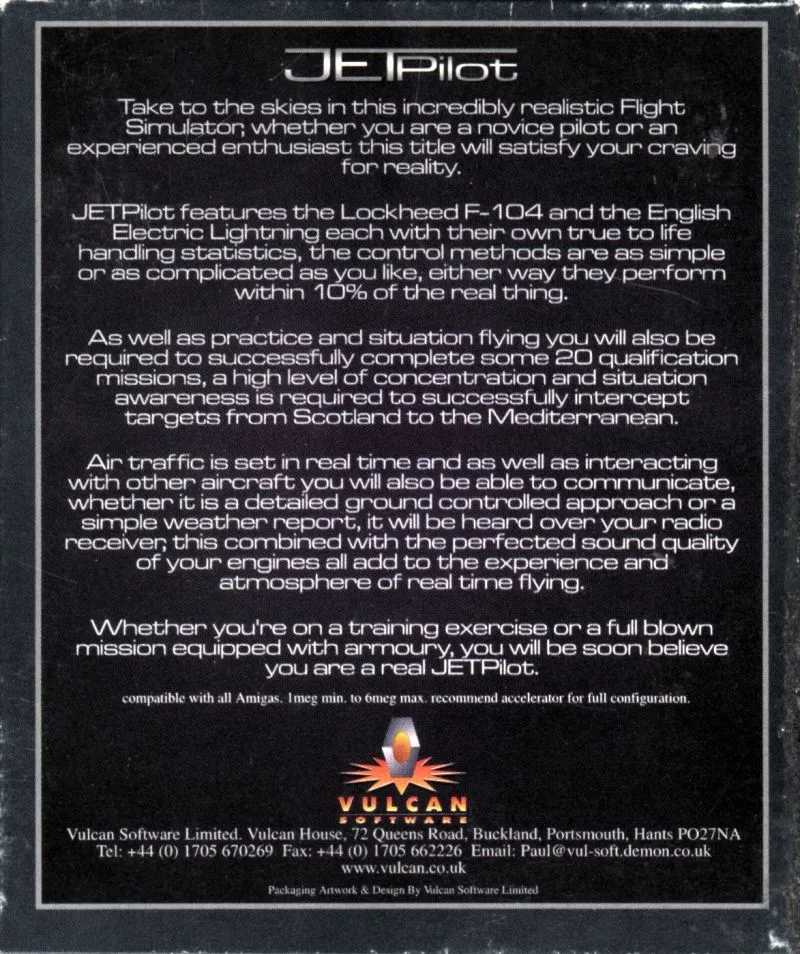 Jet Pilot box back