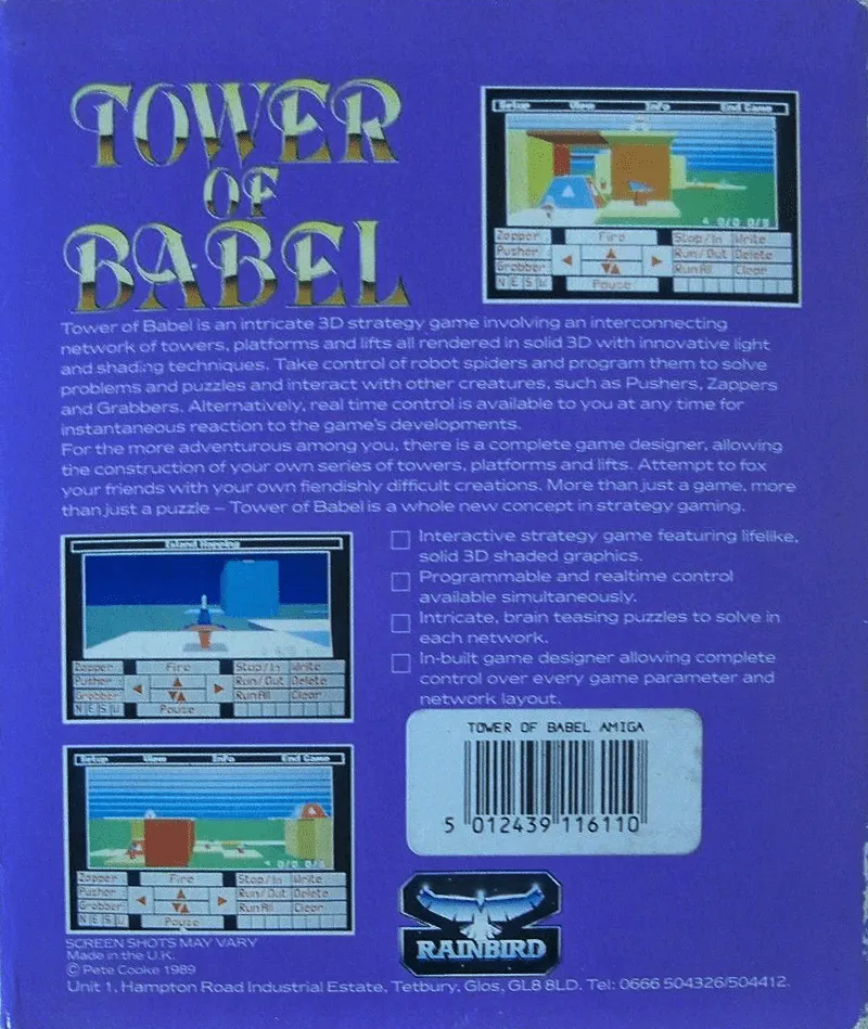Tower of Babel box back