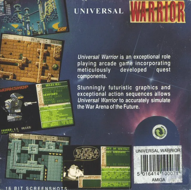Universal Warrior box back