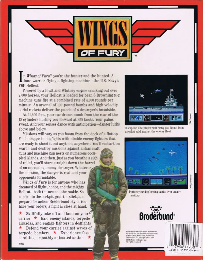 Wings of Fury box back