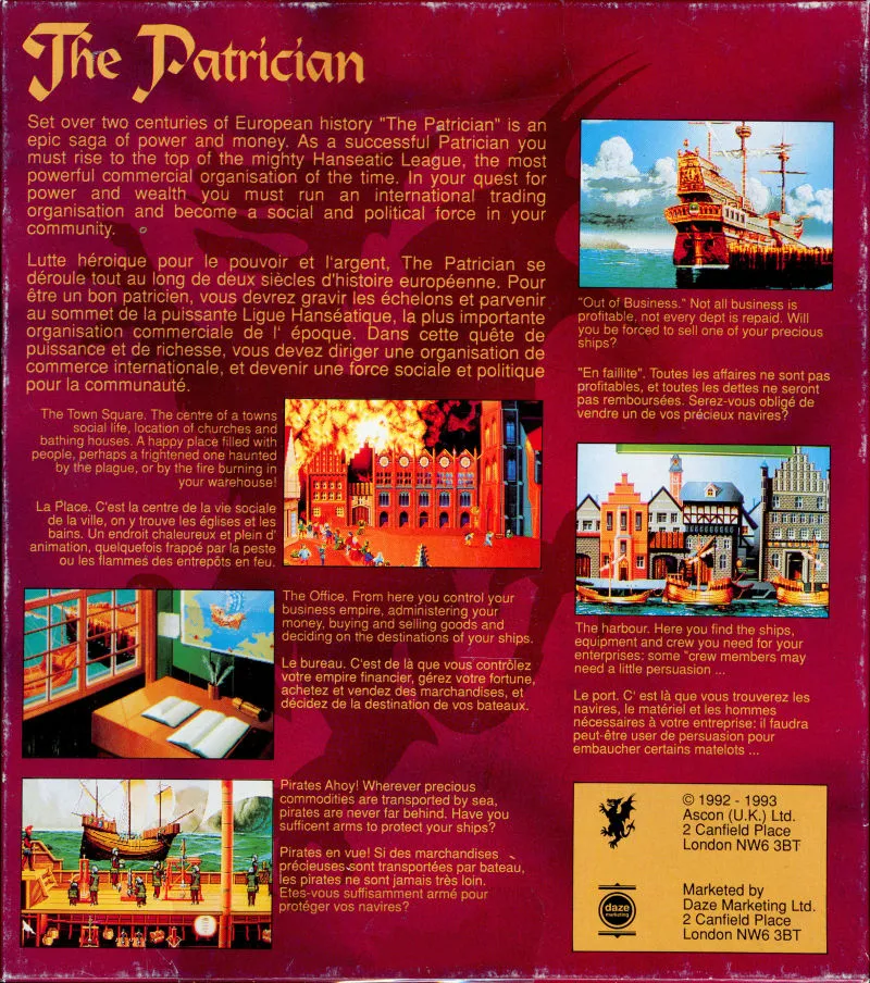 The Patrician box back