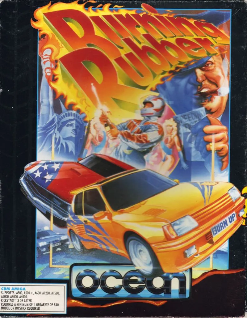 Burning Rubber box art