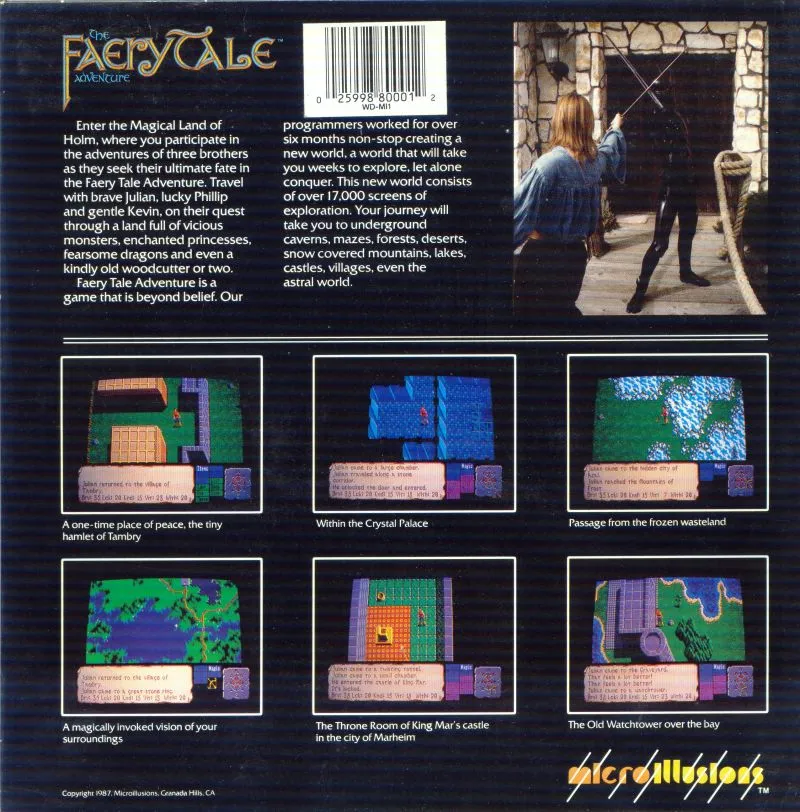 The Faery Tale Adventure: Book I box back