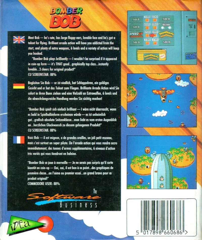 Bomber Bob box back