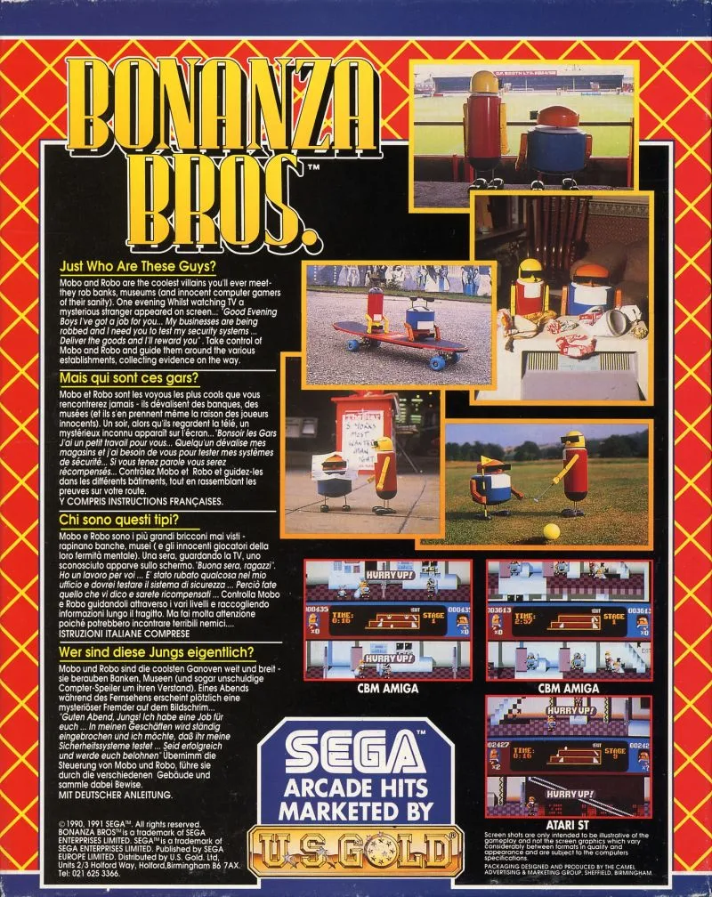 Bonanza Bros. box back