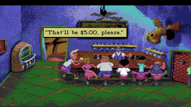 Backdrop artwork for Leisure Suit Larry 1: In the Land of the Lounge Lizards