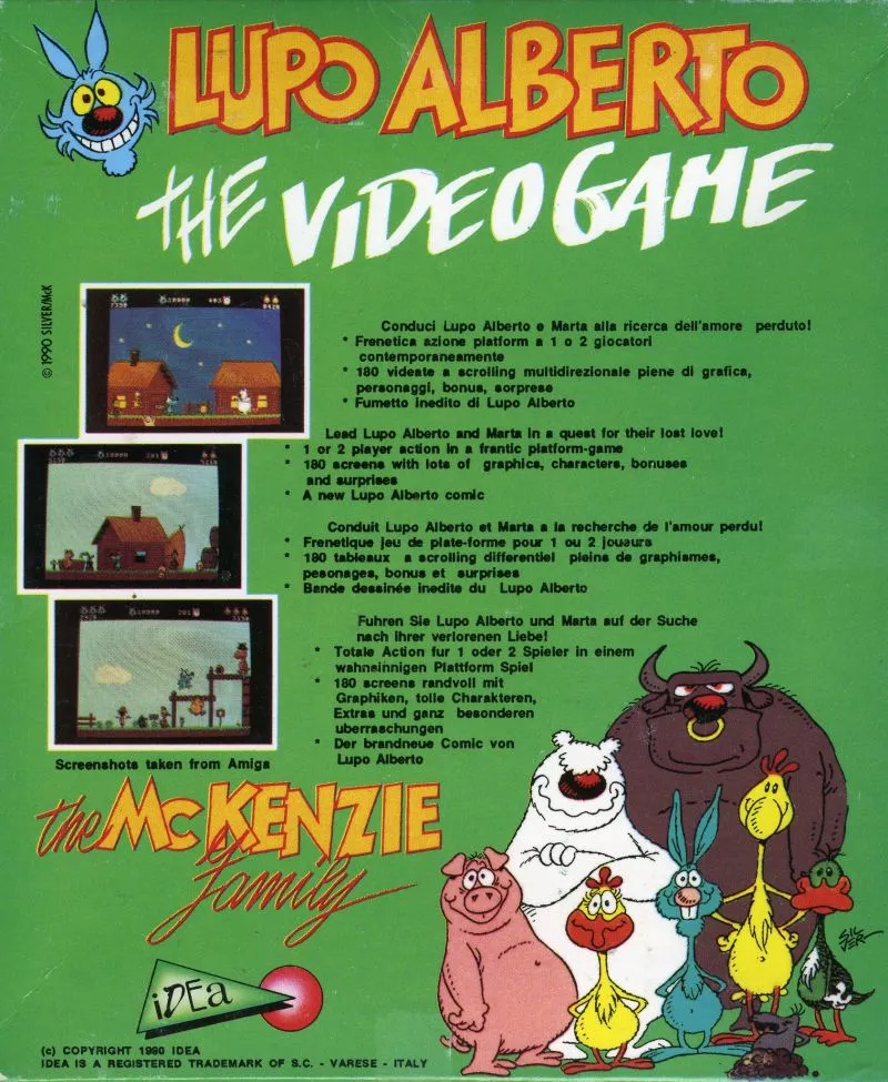 Lupo Alberto: The Videogame box back
