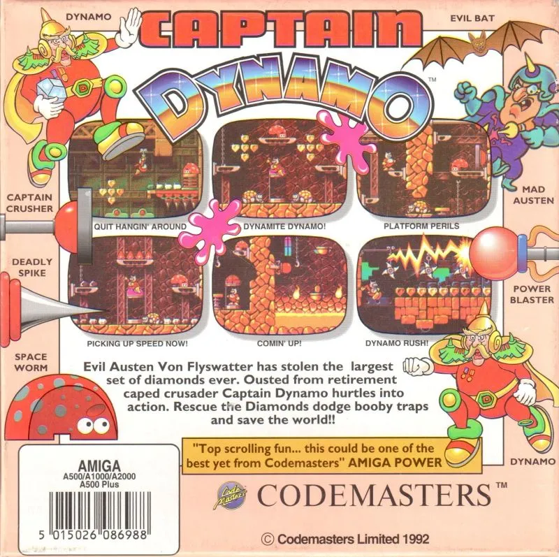Captain Dynamo box back
